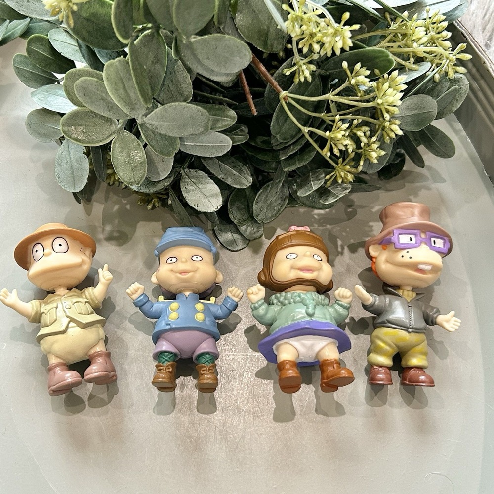 Rugrats Mattel Tommy Chucky Phil Lil Vintage 1998 Action Figures Lot Of 4